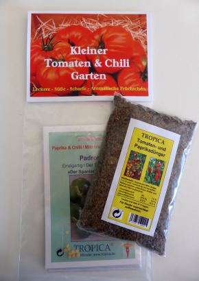 Artikel-Bild-Samenset - Kleiner Tomaten & Chili Garten